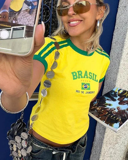 Isadora – T-shirt “Sol & Samba”